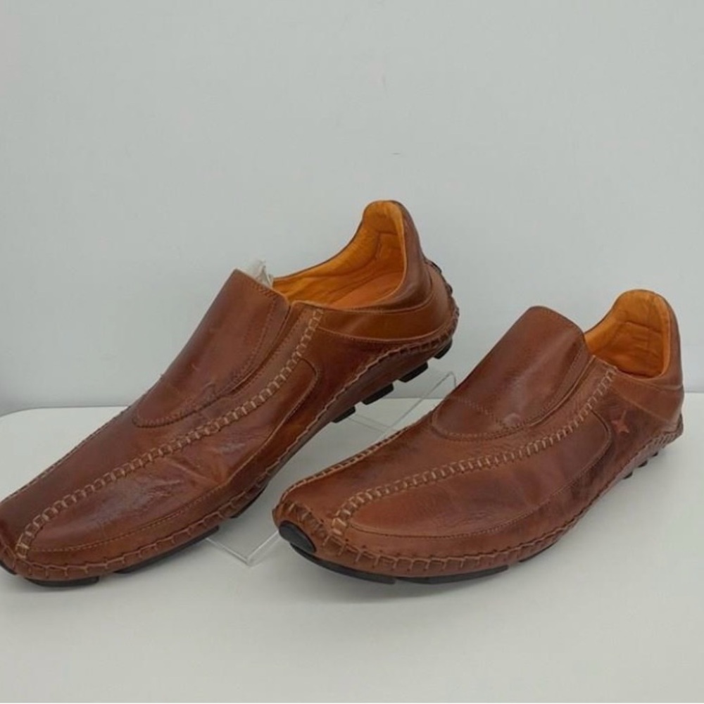 PIKOLINOS Fuencarral Tan Leather Loafers slip-one